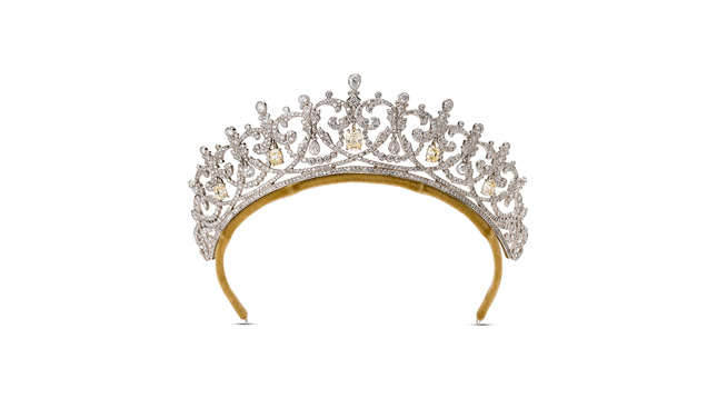 Two Russian tiaras inspired Prince when he created this piece. Two Russian tiaras inspired Prince when he created this piece.