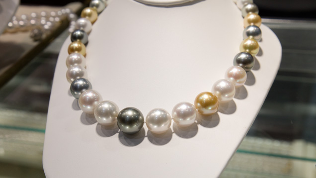 Multi Size & Multi Color South Sea Pearl Necklace Rope