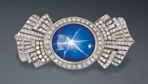 The Starry Night Sapphire - 111.96 carat oval unheated Burmese Sapphire 