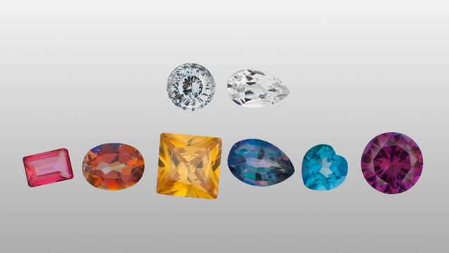 Natural and treated topaz