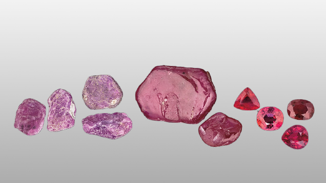 Fracture filled rubies