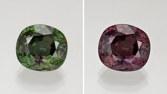 8.82-carat Cushion-Shaped Alexandrite