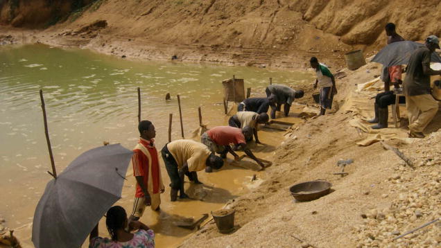加纳钻石挖掘
