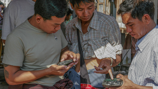 The jadeite market in Mandalay