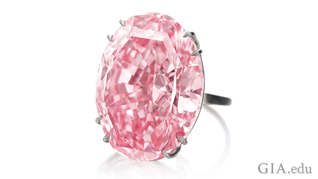 Image of Pink Star diamond set in a ring