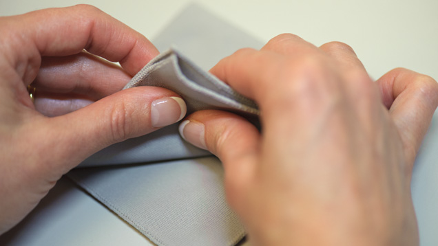 Lint-free cloths, such as this gem cloth, are ideal for removing oily film and dirt. Similar cloths are available at most hardware stores or through the GIA store.