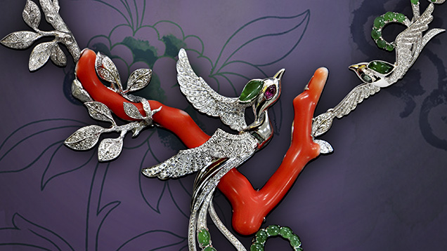 Lao Feng Xiang Jewelry: “Harmonic Couple: Luan and Phoenix” 