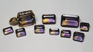 A Selection of Faceted Natural Ametrines.