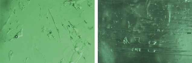 Irregular and needle-shaped multiphase inclusions in Davdar emerald