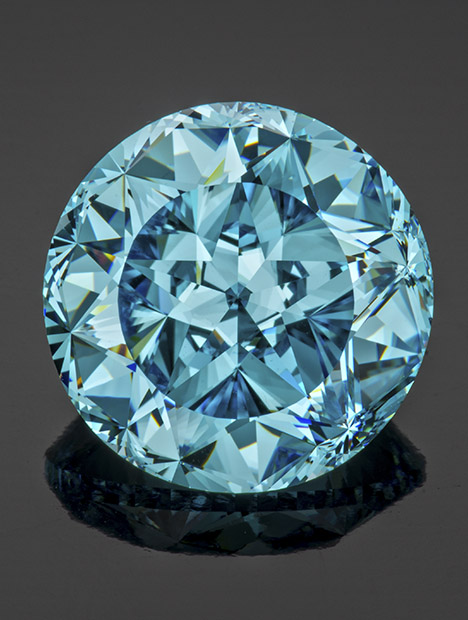 700 ct light blue CZ stone