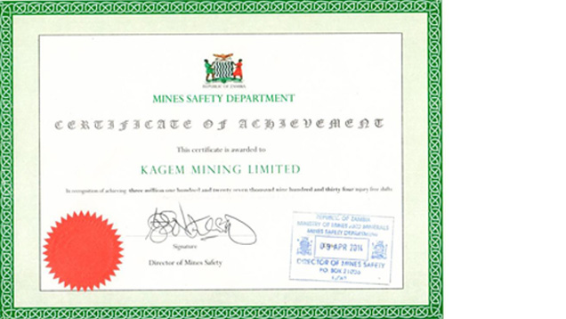 Safety Certificate