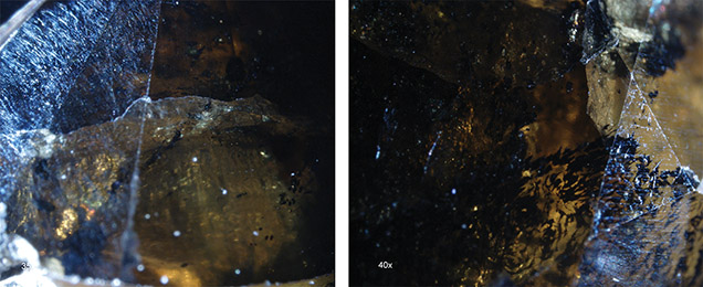Photomicrographs Showing Graphite Inclusions