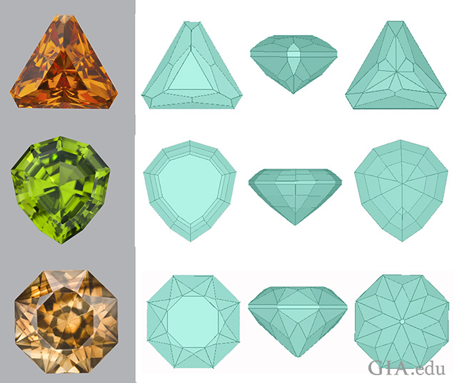 Native-cut gems