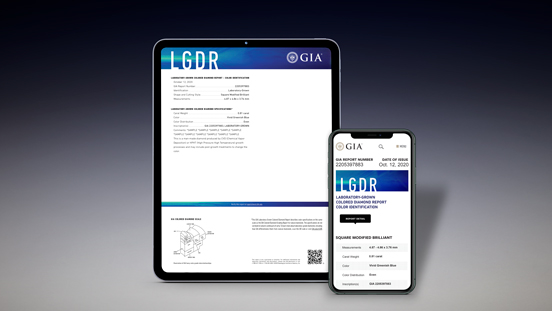 Laboratory-Grown Report Color ID Mockup