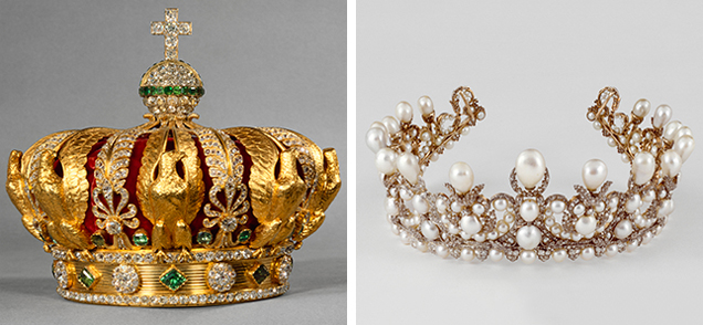 Crown and diadem of Empress Eugenie.