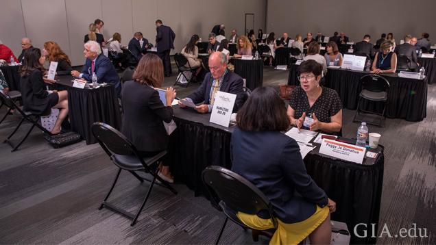 Aspiring gem and jewelry professionals met with industry experts for one-on-one career coaching 