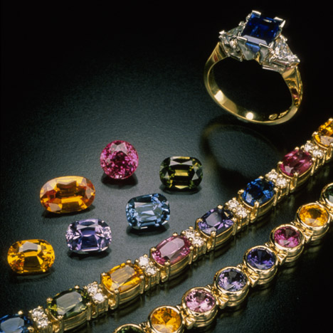Different sapphire colours