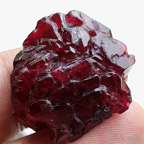 Spinel crystal cluster from Mogok. Photo Courtesy of Yvonne Jiew