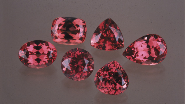 Garnets in a Variety of Shapes and Cutting Styles