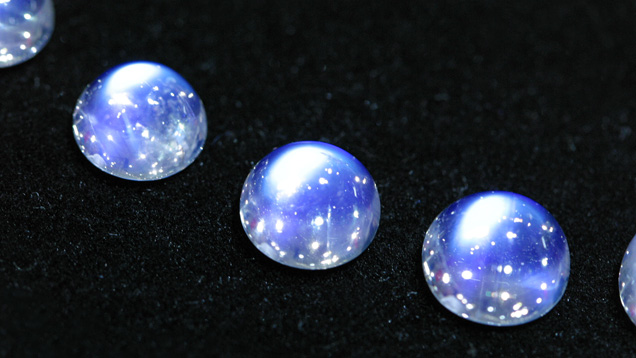 Moonstone Cabochons with a Blue Sheen