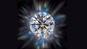 The round brilliant is the most popular diamond cut. Because of its popularity, assessment of this cut has been the subject of considerable research. Courtesy of Harold & Erica Van Pelt.