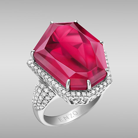 Rubellite Ring