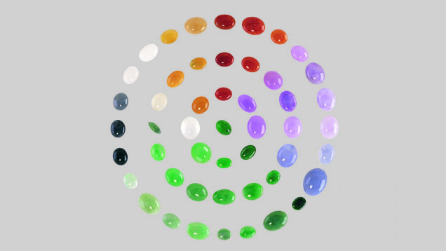 Jadeite Jade in a Variety of Colors