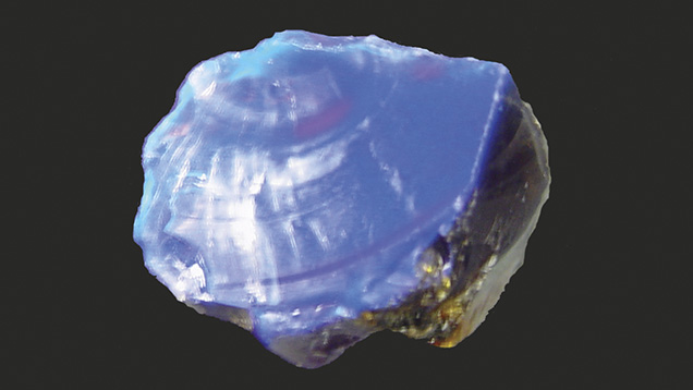 Indonesian blue amber rough
