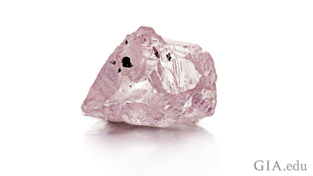 产自坦桑尼亚威廉姆森钻石矿的 23.16 克拉粉红色钻石。 图片由 Petra Diamonds（佩特拉钻石公司）友情提供。