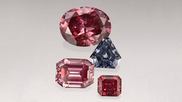 Rare Pink and Violet Diamonds 