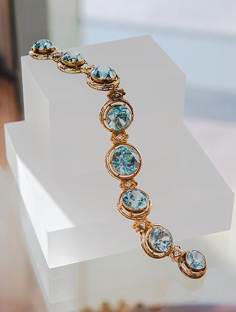 Blue Zircon Bracelet