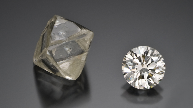 Rough Polished Diamonds