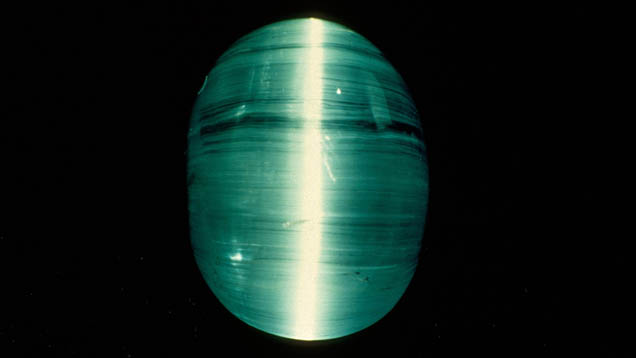 Greenish Aquamarine Cabochon