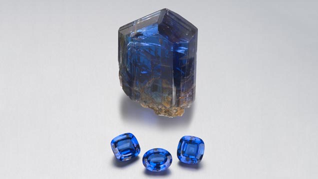 Blue tanzanite