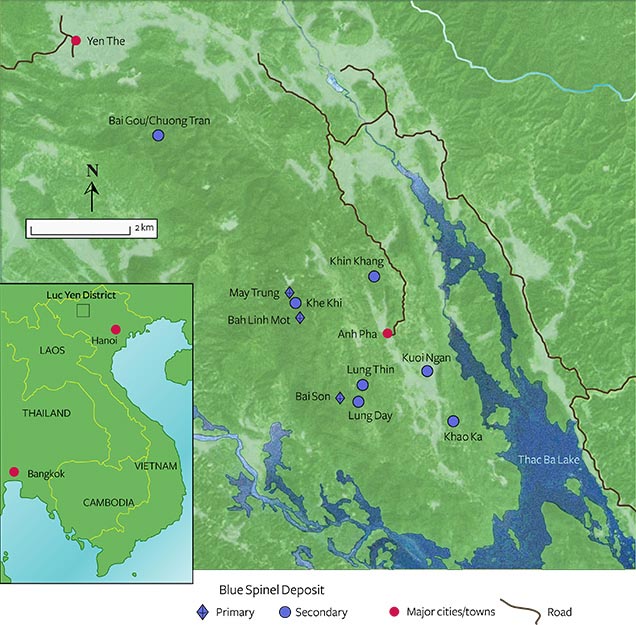 Map of Luc Yen district