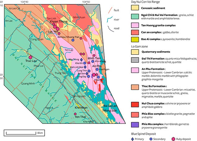 Geological map of Luc Yen district