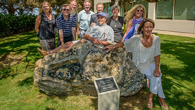 Members of the 1980 Graduate Gemologist course reunited at GIA in Carlsbad to celebrate classmate Ken McGrath and the premiere of his jewlry documentary, Masters of Dreams. 