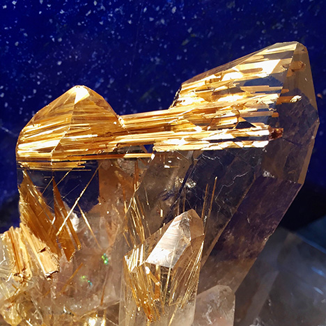 Golden rutilated quartz from Brazil