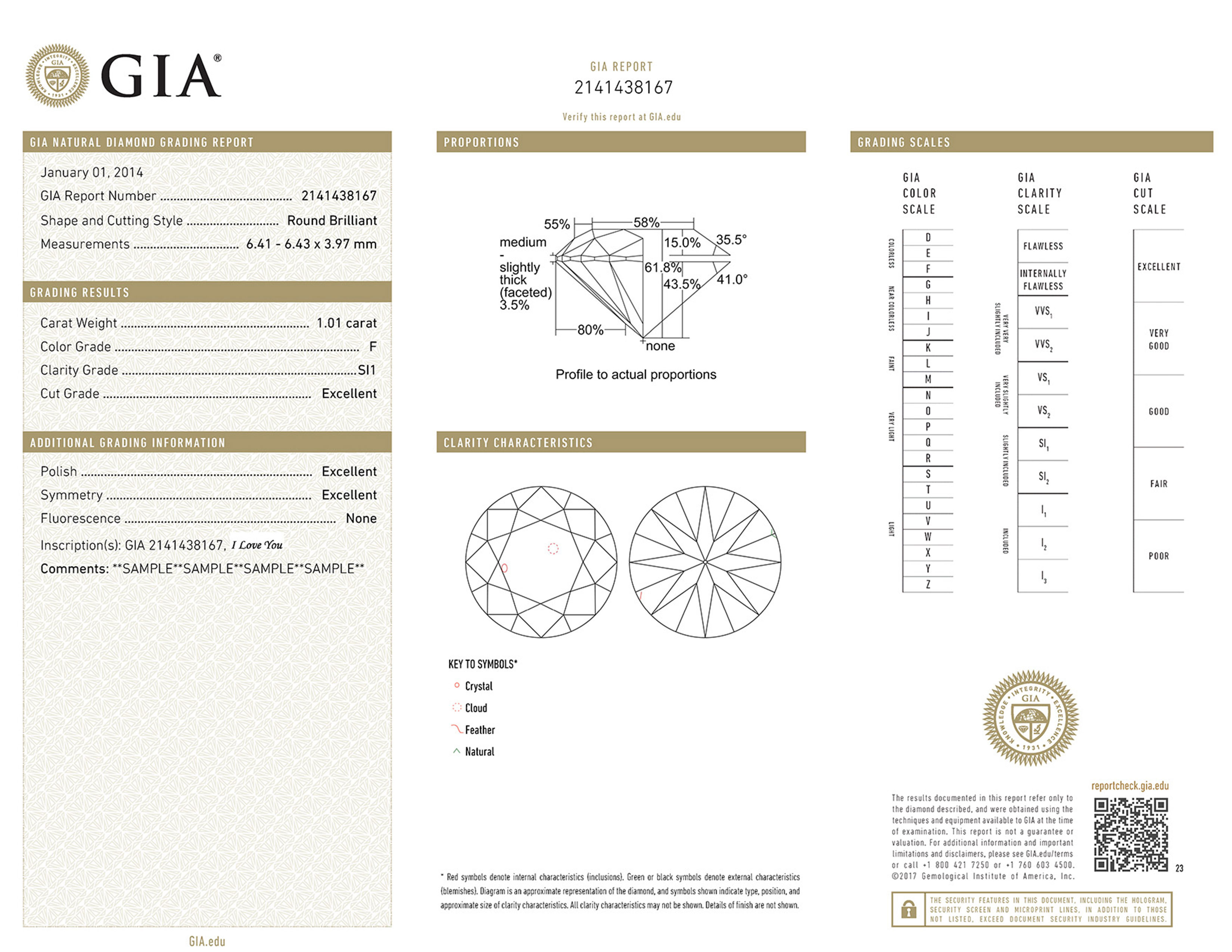 Diamond Grading Report