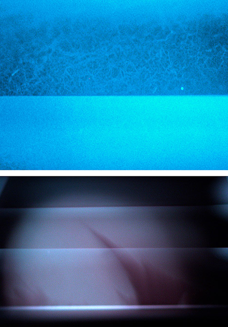 Viên kim cương De Beers Cullinan Blue, trước và sau khi tiếp xúc với tia cực tím sóng ngắn.