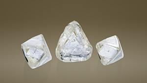 Rough trigonal diamonds