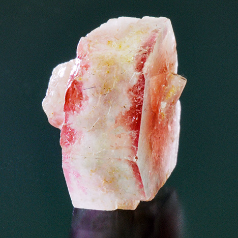 White trapiche growth in a pezzottaite crystal.