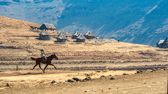 Remote village in Lesotho