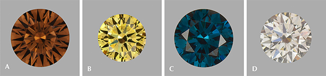 CVD synthetic diamonds in fancy colors besides pink