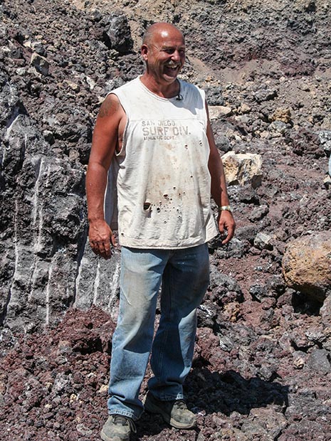 David Wheatley is a co-owner of the Sunstone Butte Mine. - Duncan Pay