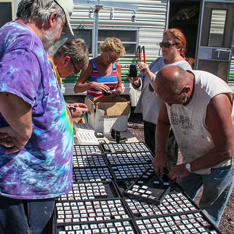 Dave and Tammy work with a number of gemstone cutters and carvers, so they have a wide range of finished gems for sale. - Duncan Pay 