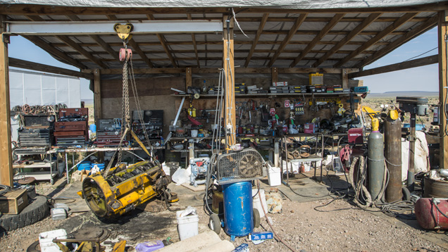 The mine’s harsh, dusty desert environment and its distance from service centers require a fully-equipped machine shop to keep heavy equipment running at Dust Devil. - Robert Weldon