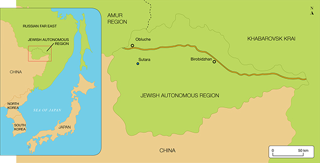 Map of the Sutara sapphire mine district
