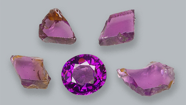 Purple pyrope-almandine garnets from Manica Province, Mozambique