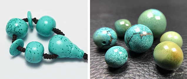 “Raindrop” turquoise from Hubei Province